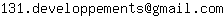 131[point]developpements[arobse]gmail[point]com